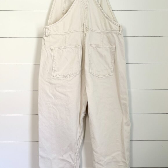 We The Free x Free People Ziggy denim cream straight leg overalls - Picture 4 of 7